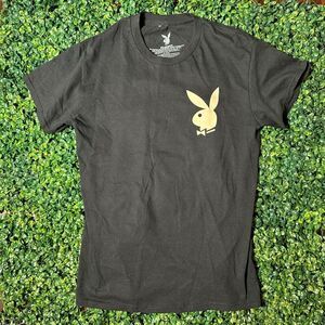 Playboy ShirtBlack Adult Magazine Playmate Bunny Logo Size Small